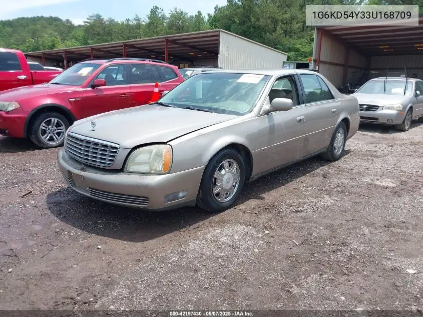 2003 Cadillac Deville Standard VIN: 1G6KD54Y33U168709 Lot: 42197430