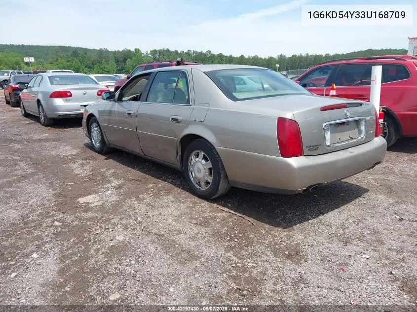 2003 Cadillac Deville Standard VIN: 1G6KD54Y33U168709 Lot: 42197430