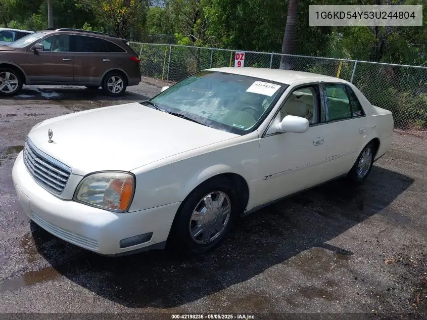 2003 Cadillac Deville VIN: 1G6KD54Y53U244804 Lot: 42198236