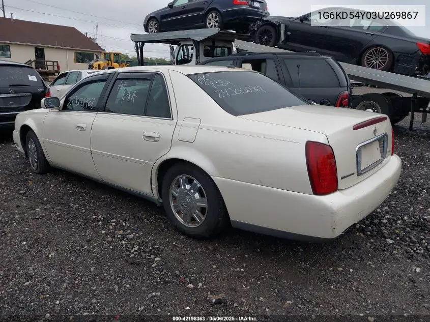 2003 Cadillac Deville Standard VIN: 1G6KD54Y03U269867 Lot: 42198363