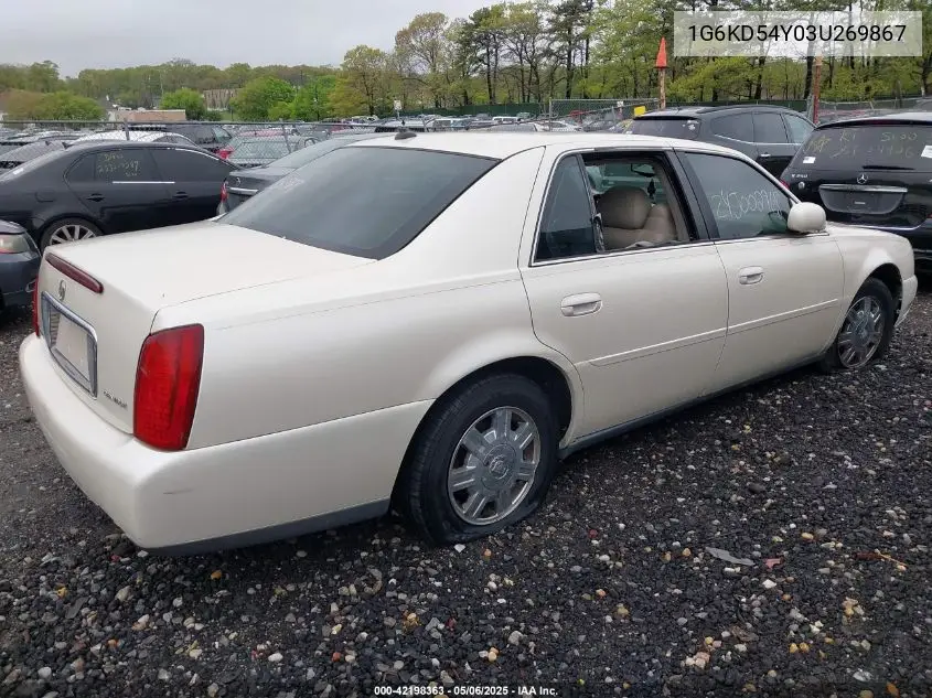 2003 Cadillac Deville Standard VIN: 1G6KD54Y03U269867 Lot: 42198363
