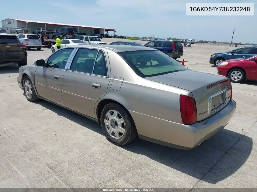 2003 Cadillac Deville Standard VIN: 1G6KD54Y73U232248 Lot: 42276927