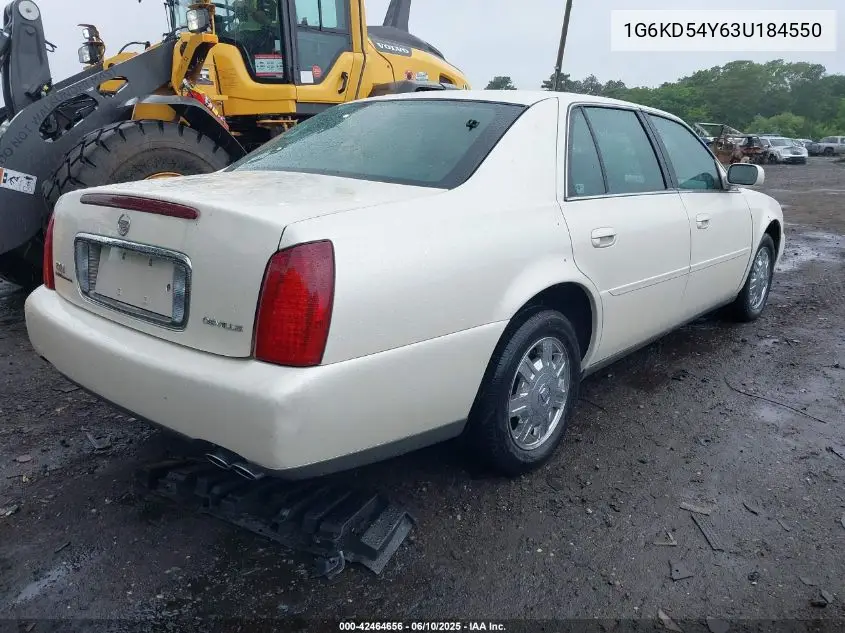 2003 Cadillac Deville Standard VIN: 1G6KD54Y63U184550 Lot: 42464656
