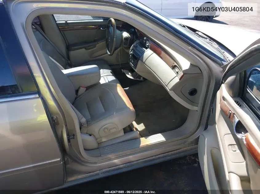 2003 Cadillac Deville Standard VIN: 1G6KD54Y03U405804 Lot: 42471569