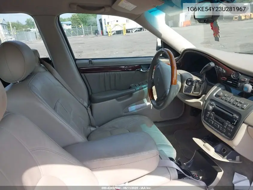 2003 Cadillac Deville Dhs VIN: 1G6KE54Y23U281967 Lot: 42492680
