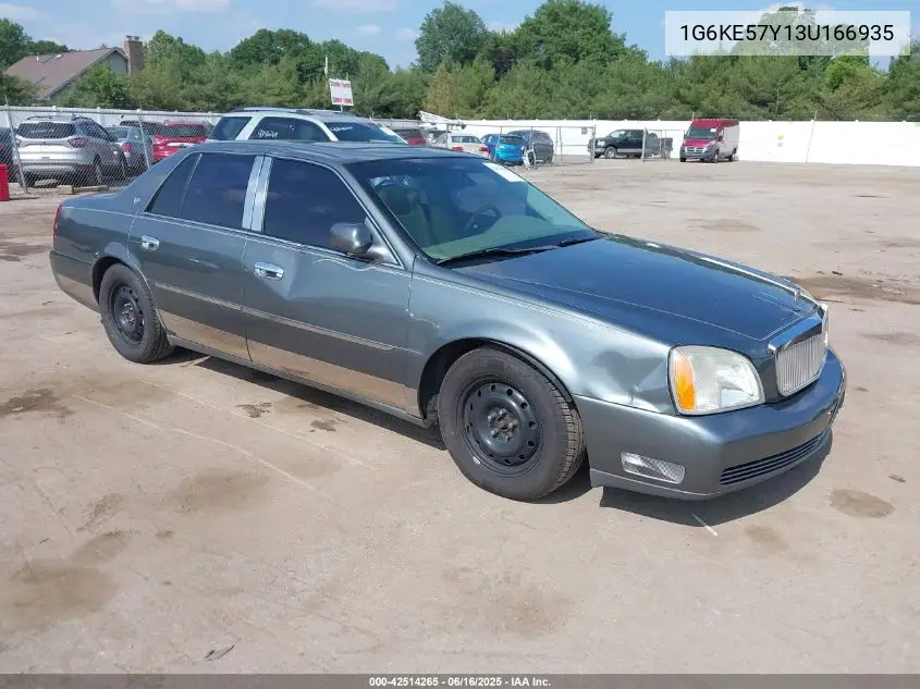 2003 Cadillac Deville Dhs VIN: 1G6KE57Y13U166935 Lot: 42514265