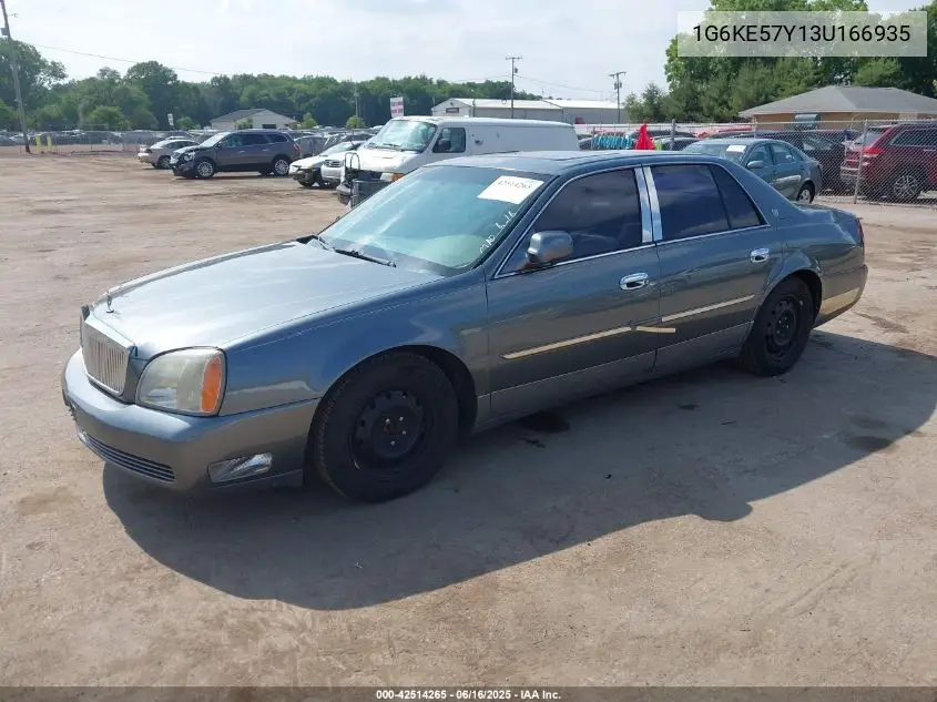 2003 Cadillac Deville Dhs VIN: 1G6KE57Y13U166935 Lot: 42514265