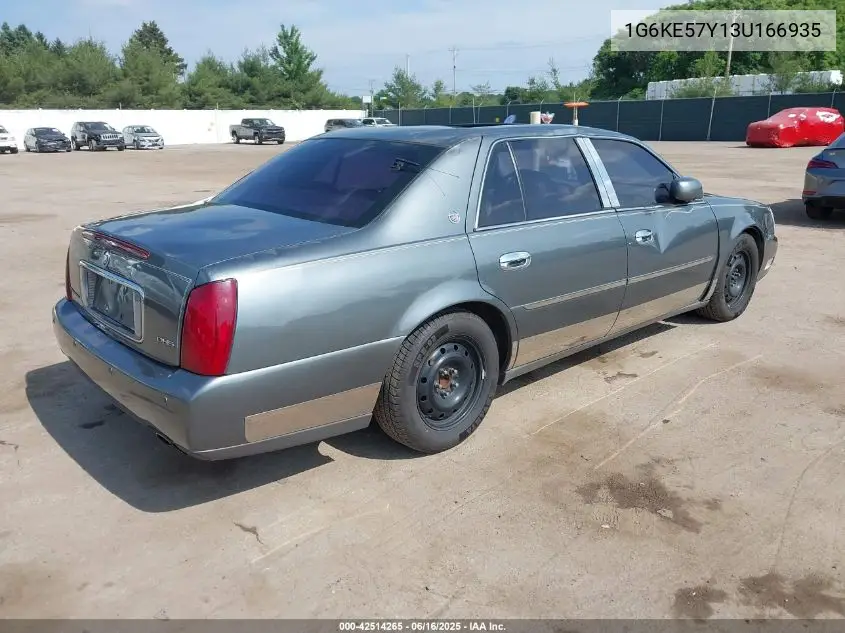 2003 Cadillac Deville Dhs VIN: 1G6KE57Y13U166935 Lot: 42514265