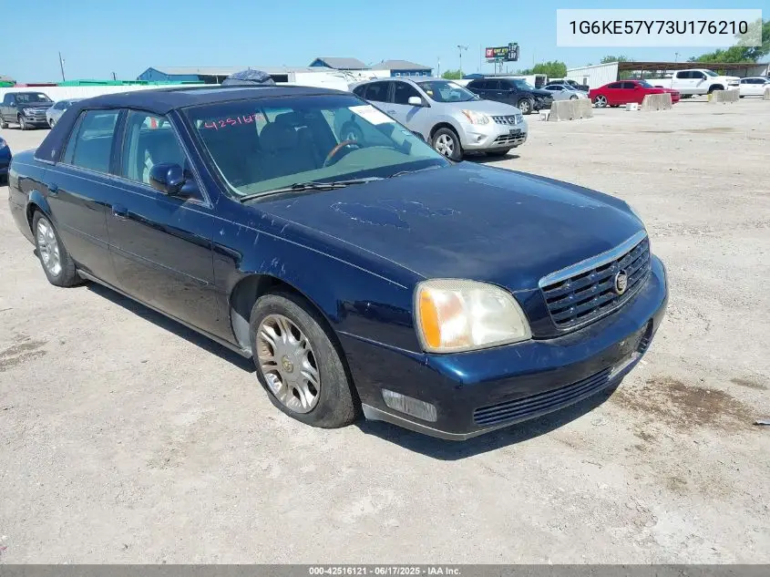 2003 Cadillac Deville Dhs VIN: 1G6KE57Y73U176210 Lot: 42516121