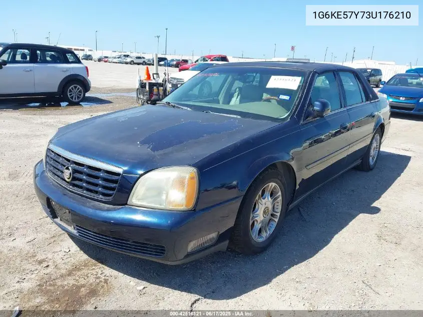 2003 Cadillac Deville Dhs VIN: 1G6KE57Y73U176210 Lot: 42516121