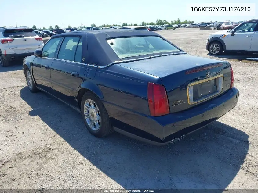 2003 Cadillac Deville Dhs VIN: 1G6KE57Y73U176210 Lot: 42516121