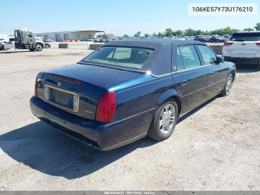 2003 Cadillac Deville Dhs VIN: 1G6KE57Y73U176210 Lot: 42516121