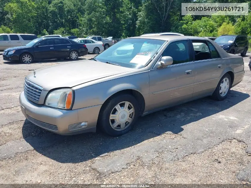 2003 Cadillac Deville Standard VIN: 1G6KD54Y93U261721 Lot: 42565776