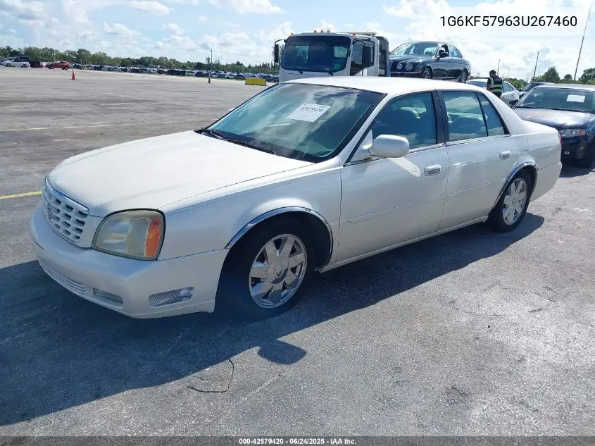 2003 Cadillac Deville Dts VIN: 1G6KF57963U267460 Lot: 42579420