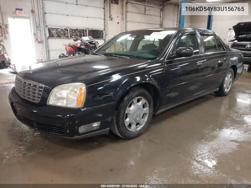 2003 Cadillac Deville Standard VIN: 1G6KD54Y83U156765 Lot: 42590189