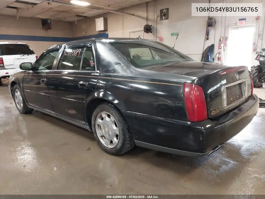2003 Cadillac Deville Standard VIN: 1G6KD54Y83U156765 Lot: 42590189
