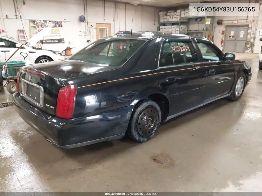 2003 Cadillac Deville Standard VIN: 1G6KD54Y83U156765 Lot: 42590189
