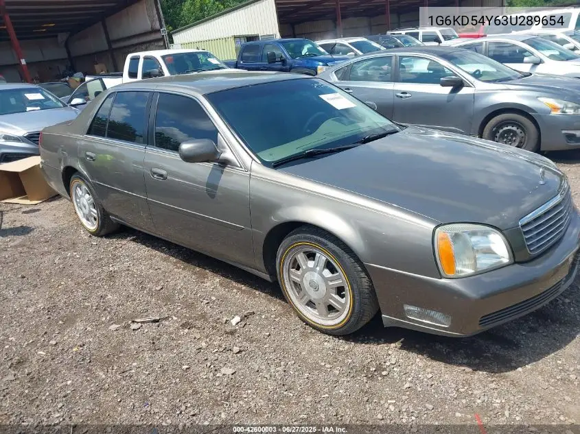 2003 Cadillac Deville Standard VIN: 1G6KD54Y63U289654 Lot: 42600003