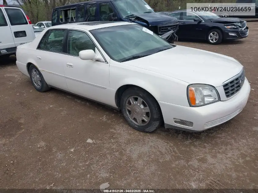 2004 Cadillac Deville Standard VIN: 1G6KD54Y24U236659 Lot: 41932126