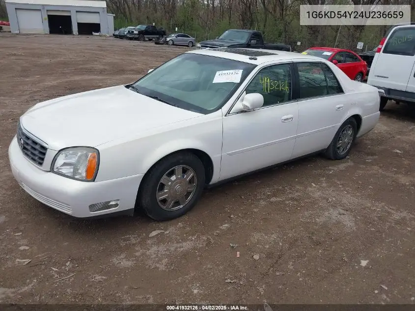 2004 Cadillac Deville Standard VIN: 1G6KD54Y24U236659 Lot: 41932126