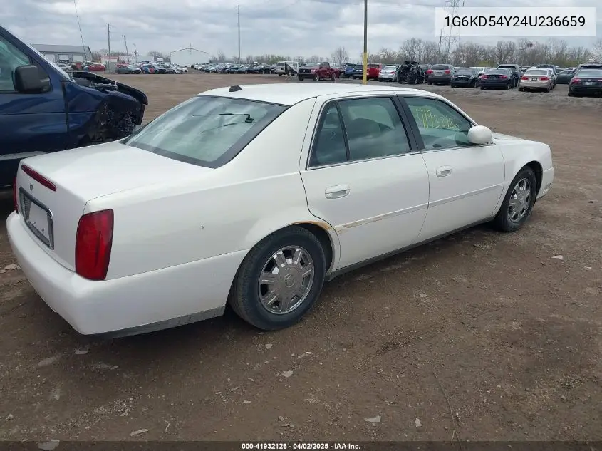 2004 Cadillac Deville Standard VIN: 1G6KD54Y24U236659 Lot: 41932126
