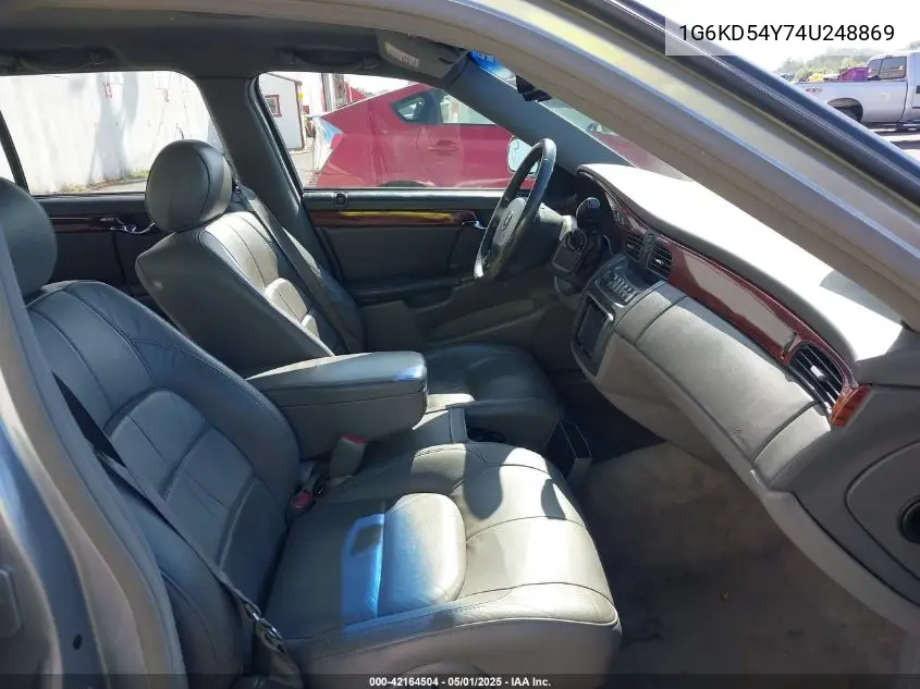 2004 Cadillac Deville Standard VIN: 1G6KD54Y74U248869 Lot: 42164504