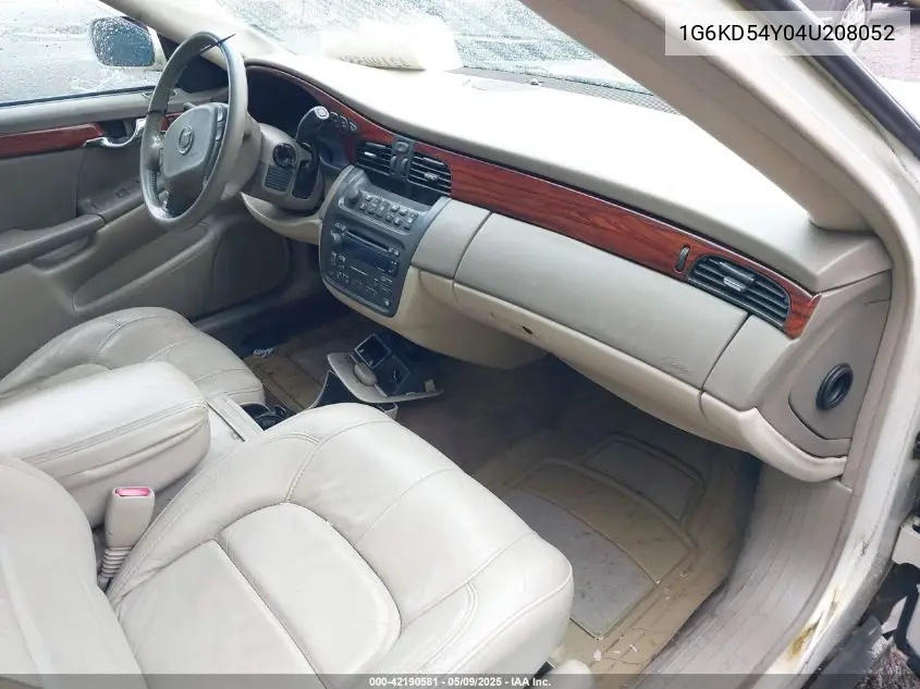 2004 Cadillac Deville Standard VIN: 1G6KD54Y04U208052 Lot: 42190581