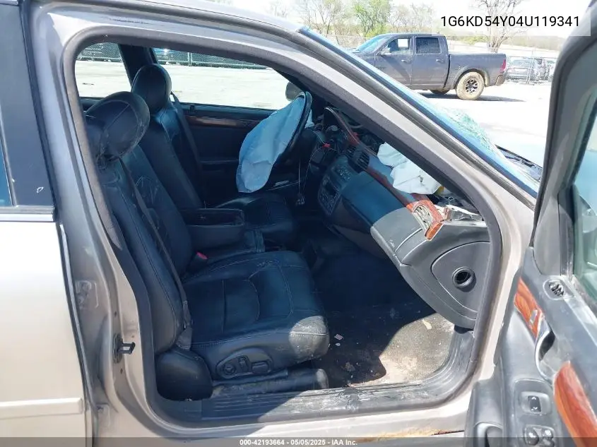 2004 Cadillac Deville Standard VIN: 1G6KD54Y04U119341 Lot: 42193664