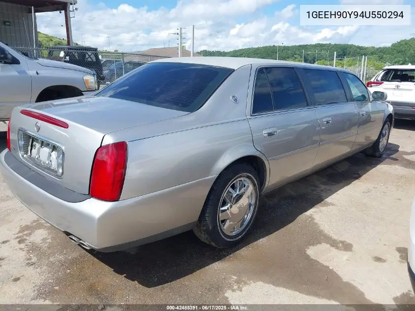 2004 Cadillac Deville Standard VIN: 1GEEH90Y94U550294 Lot: 42485391