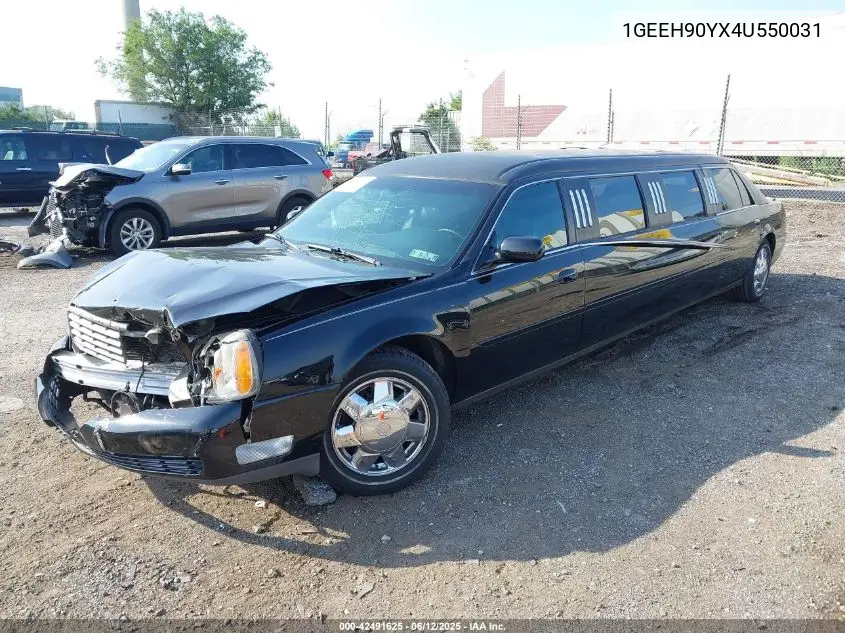 2004 Cadillac Deville Standard VIN: 1GEEH90YX4U550031 Lot: 42491625