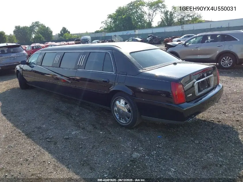2004 Cadillac Deville Standard VIN: 1GEEH90YX4U550031 Lot: 42491625