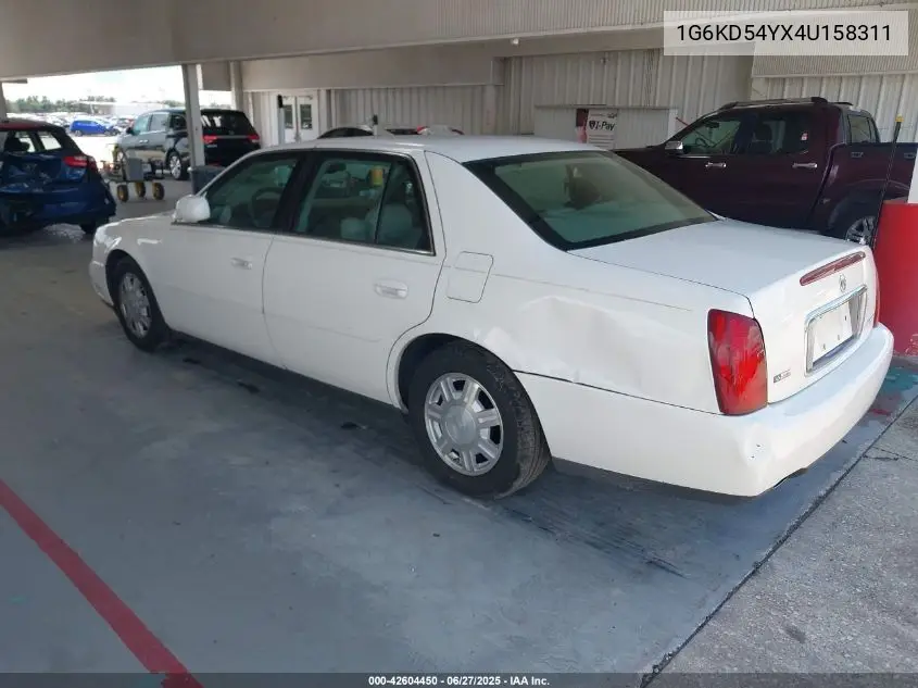 2004 Cadillac Deville Standard VIN: 1G6KD54YX4U158311 Lot: 42604450