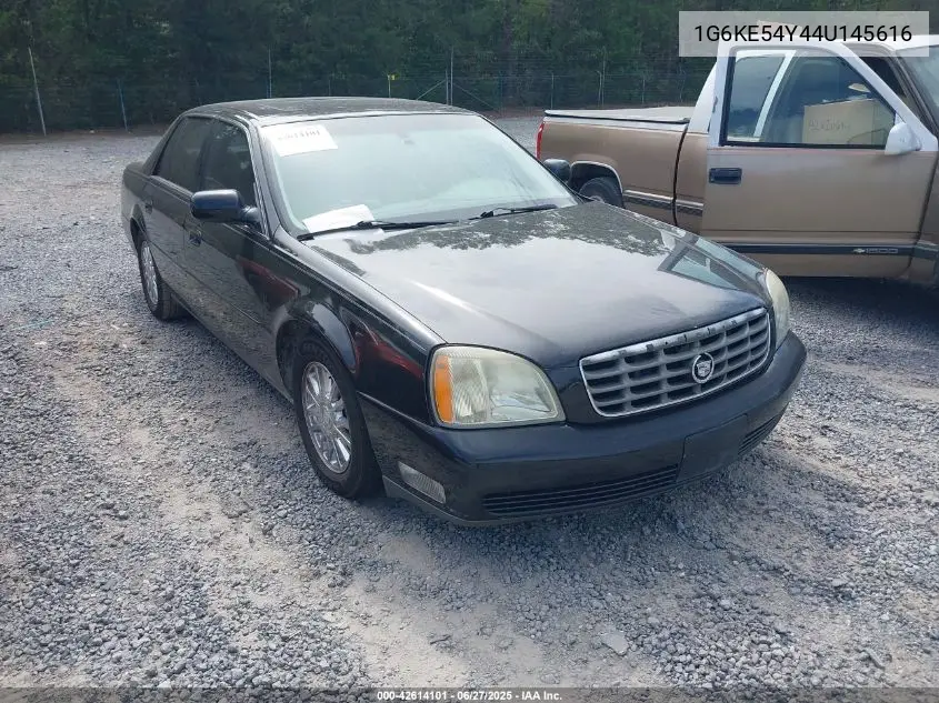 2004 Cadillac Deville Dhs VIN: 1G6KE54Y44U145616 Lot: 42614101