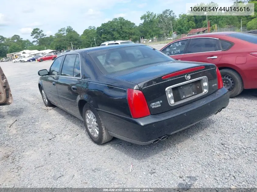 2004 Cadillac Deville Dhs VIN: 1G6KE54Y44U145616 Lot: 42614101