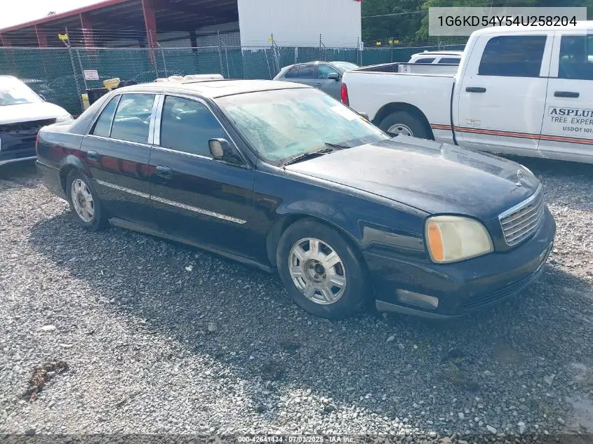 2004 Cadillac Deville Standard VIN: 1G6KD54Y54U258204 Lot: 42641434