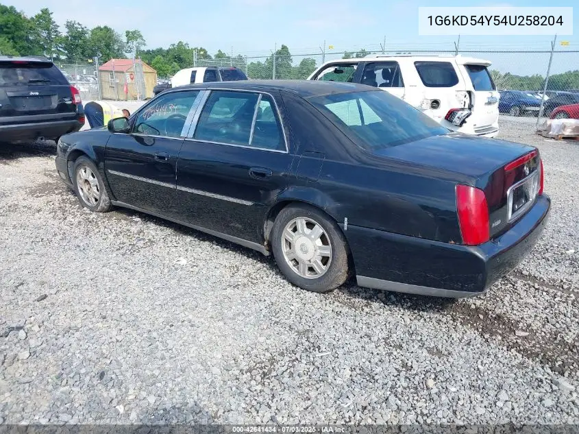 2004 Cadillac Deville Standard VIN: 1G6KD54Y54U258204 Lot: 42641434