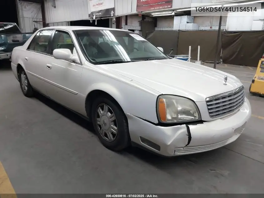 2004 Cadillac Deville Standard VIN: 1G6KD54Y44U154514 Lot: 42650816