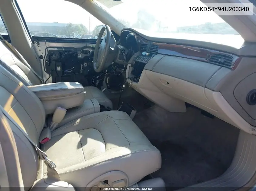 2004 Cadillac Deville Standard VIN: 1G6KD54Y94U200340 Lot: 42689662