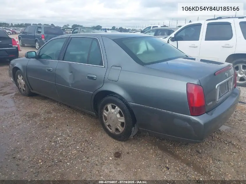 2004 Cadillac Deville Standard VIN: 1G6KD54Y84U185166 Lot: 42754837