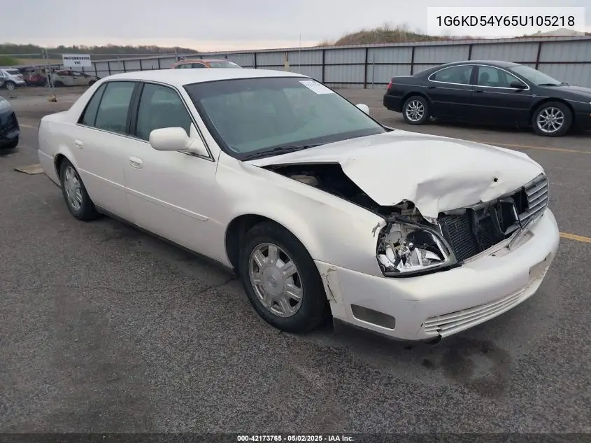 2005 Cadillac Deville Standard VIN: 1G6KD54Y65U105218 Lot: 42173765
