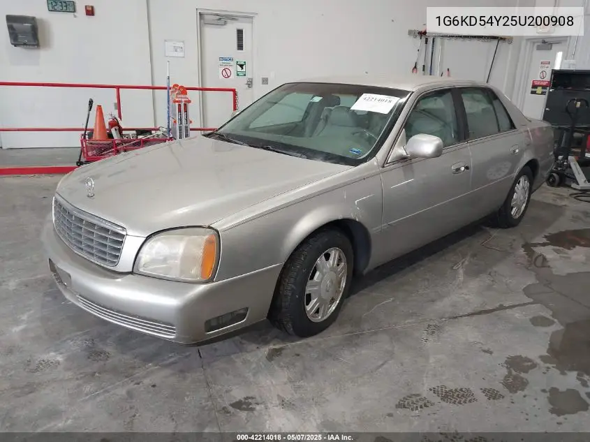2005 Cadillac Deville Livery VIN: 1G6KD54Y25U200908 Lot: 42214018
