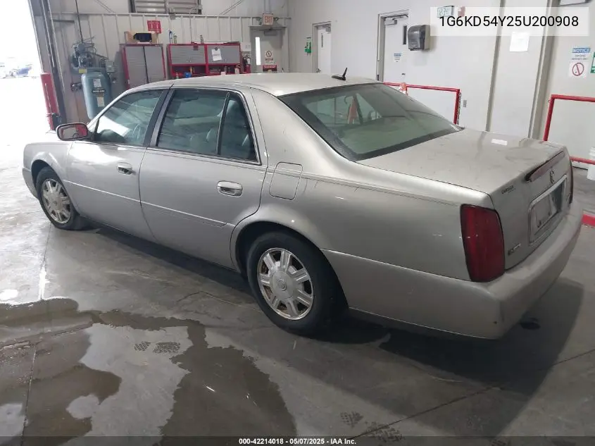 2005 Cadillac Deville Livery VIN: 1G6KD54Y25U200908 Lot: 42214018