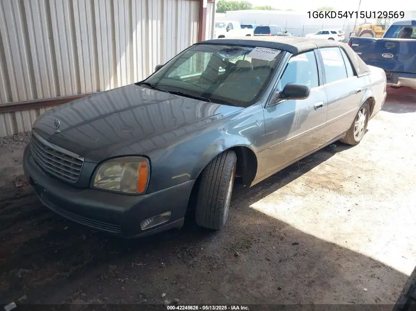 2005 Cadillac Deville Livery VIN: 1G6KD54Y15U129569 Lot: 42245626
