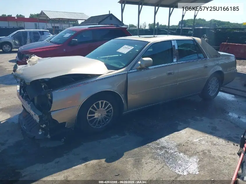 2005 Cadillac Deville Dhs VIN: 1G6KE57Y25U166185 Lot: 42532289