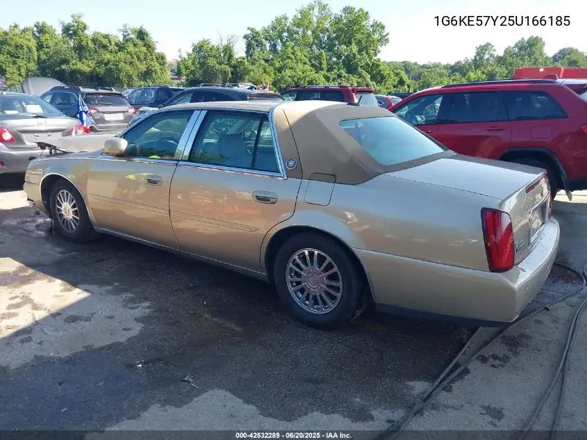 2005 Cadillac Deville Dhs VIN: 1G6KE57Y25U166185 Lot: 42532289