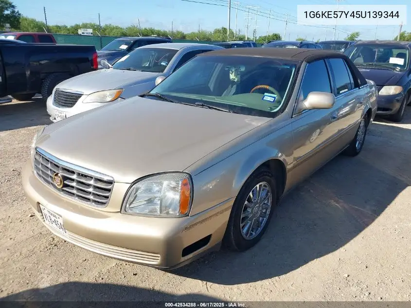 2005 Cadillac Deville Dhs VIN: 1G6KE57Y45U139344 Lot: 42534288