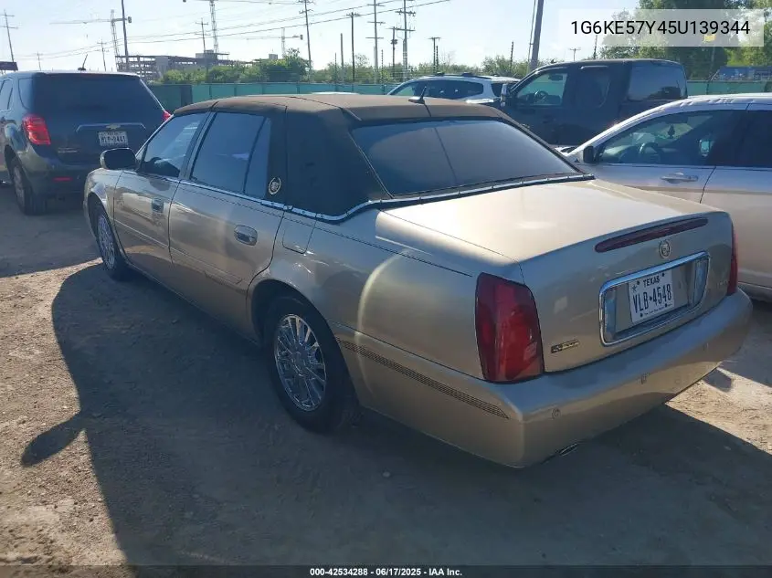 2005 Cadillac Deville Dhs VIN: 1G6KE57Y45U139344 Lot: 42534288