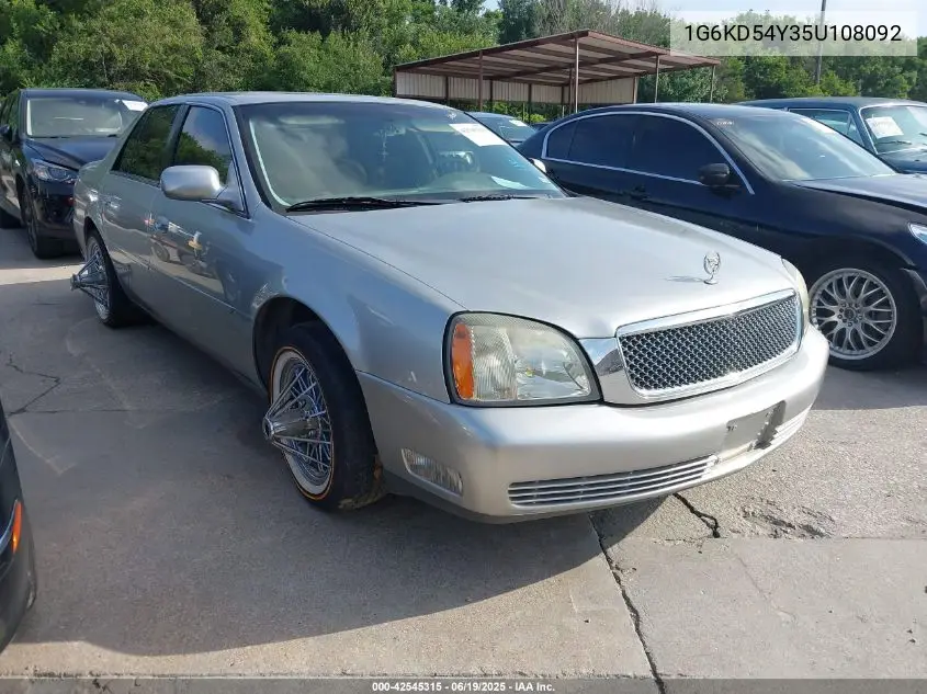 2005 Cadillac Deville Livery VIN: 1G6KD54Y35U108092 Lot: 42545315