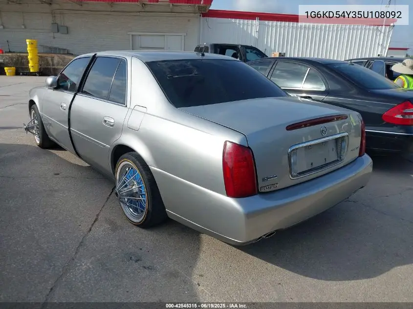2005 Cadillac Deville Livery VIN: 1G6KD54Y35U108092 Lot: 42545315