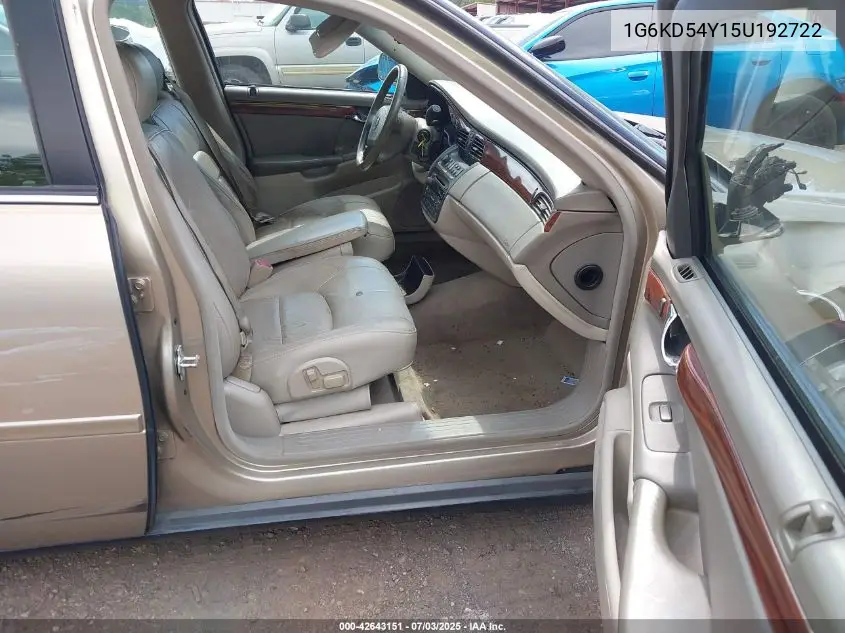 2005 Cadillac Deville Livery VIN: 1G6KD54Y15U192722 Lot: 42643151